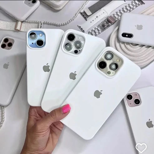 IPHONE White SILICONE CASE
