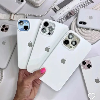 IPHONE White SILICONE CASE