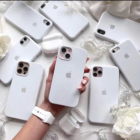 IPHONE White SILICONE CASE